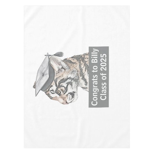 Einzigartiger Tiger Abschluss Themed Tableclout Tischdecke (Vorderseite)