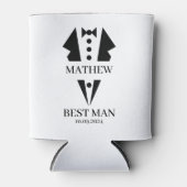 Einzigartiger Trauzeuge Vorschlag Rustikale Trauze Dosenkühler (Vorderseite)