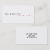 Einzigartiger, trendy Niedlicher Schlichter Berate Visitenkarte (Vorne/Hinten)