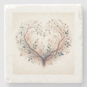 Einzigartiger Untersetzer Herzstein (Vorderseite)