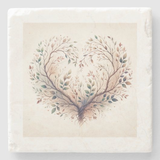 Einzigartiger Untersetzer Herzstein (Vorderseite)