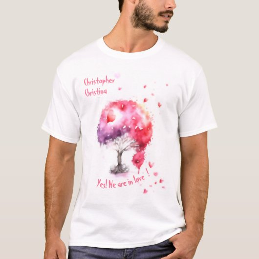 Einzigartiger Valentinername T - Shirt (Vorderseite)