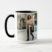 Einzigartiger Vier-Bilder-Layout-Personalisierter  Tasse (Links)