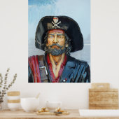 Einzigartiger Vintager Pirate Poster (Küche)