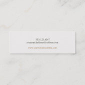 Einzigartiger Vintager Schädel Mini Visitenkarte (Rückseite)