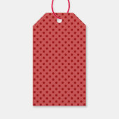 Einzigartiger Weihnachtsbaum in Red Green auf Whit Geschenkanhänger (Rückseite)