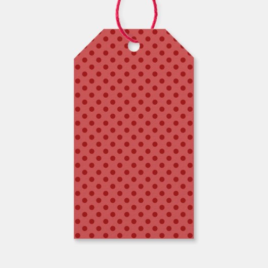 Einzigartiger Weihnachtsbaum in Red Green auf Whit Geschenkanhänger (Rückseite)