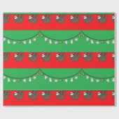 Einzigartiger Weihnachtsfeiertag Geschenkpapier (Flach)