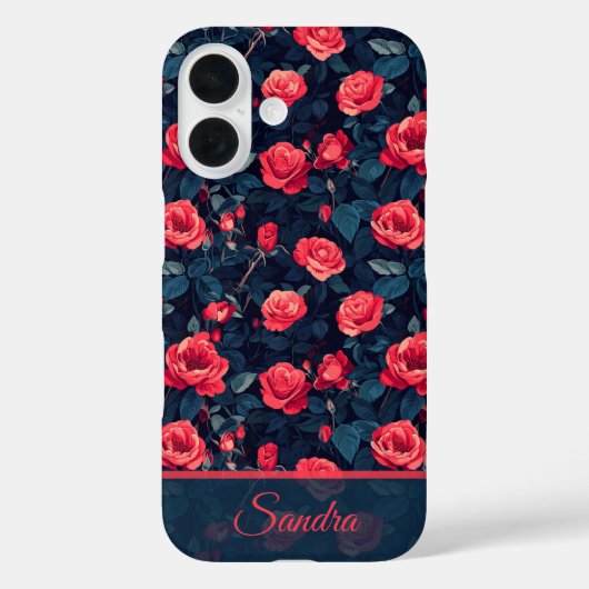 Einzigartiger Weihnachtsgeschenk-Rosenname Case-Mate iPhone Hülle (Rückseite)