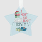 Einzigartiger Weihnachtsgruß mit Polar Bär Ornament (Vorderseite)