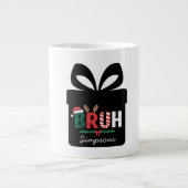 Einzigartiger Weihnachtskaffeebecher einfach lusti Jumbo-Tasse (Vorderseite)