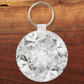 Einzigartiger Weißer Diamant Individuelle Name Mod Schlüsselanhänger (Vorderseite)