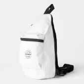 Einzigartiger weißer Schnitt Nähtasche mit individ Crossbody Bag (Rechte Ecke)