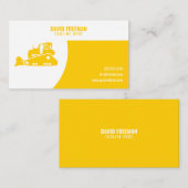 Einzigartiger weißer und gelber KonstruktionsBulld Visitenkarte (Vorne/Hinten)