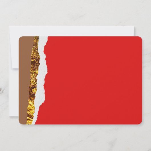 Einzigartiger Whimsical Brown Chocolate Funny Save The Date (Rückseite)