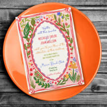 Einzigartiger Whimsical Floral Quirky Doodle Hand 