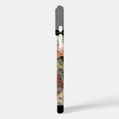 Einzigartiger Wolf und Blume-Monogramm Case-Mate iPhone Hülle (Rückseite / Links)