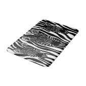 Einzigartiger Zebrakopf bei Zebra Print Badematte (Schrägansicht)