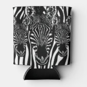 Einzigartiger Zebrakopf bei Zebra Print Dosenkühler (Vorderseite)