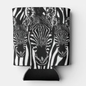 Einzigartiger Zebrakopf bei Zebra Print Dosenkühler (Rückseite)
