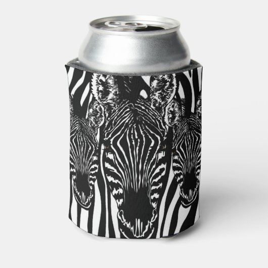 Einzigartiger Zebrakopf bei Zebra Print Dosenkühler (Kanne Rückseite)