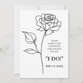 Einzigartiger zeitloser Blendenwert mit QR-Code Ge Save The Date (Vorderseite)