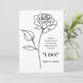 Einzigartiger zeitloser Blendenwert mit QR-Code Ge Save The Date (Stehend Vorderseite)