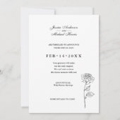 Einzigartiger zeitloser Blendenwert mit QR-Code Ge Save The Date (Rückseite)