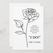 Einzigartiger zeitloser Blendenwert mit QR-Code Ge Save The Date (Vorne/Hinten)