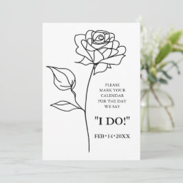 Einzigartiger zeitloser Blendenwert mit QR-Code Ge Save The Date