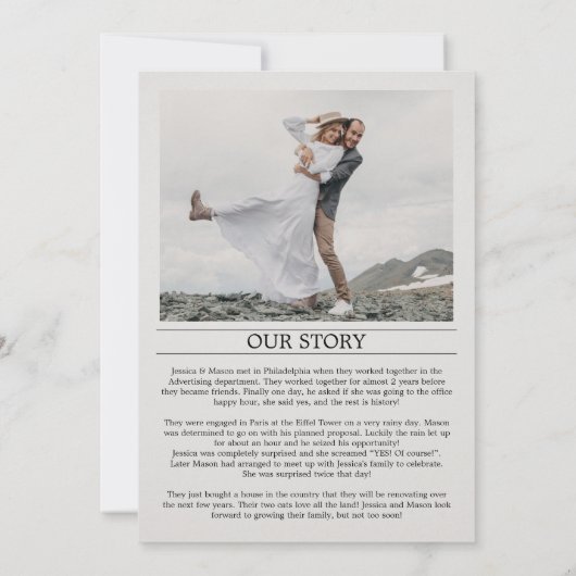 Einzigartiger Zeitungsvergnügungspass Save The Date (Rückseite)