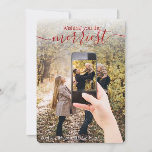 Einzigartiges 2-Foto-Foto-Urlaub wünscht (Vorderseite)