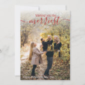 Einzigartiges 2-Foto-Foto-Urlaub wünscht Einladung (Vorderseite)