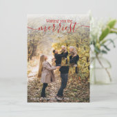 Einzigartiges 2-Foto-Foto-Urlaub wünscht Einladung (Stehend Vorderseite)