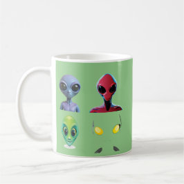Einzigartiges 3D-Alien-Design Kaffeetasse
