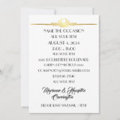 Einzigartiges Abendessen / Ansammlung Einladung (Rückseite)