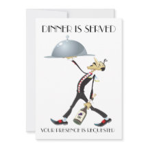 Einzigartiges Abendessen / Ansammlung Einladung