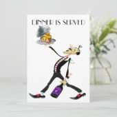 Einzigartiges Abendessen / Ansammlung Version 2 Ei Einladung (Stehend Vorderseite)