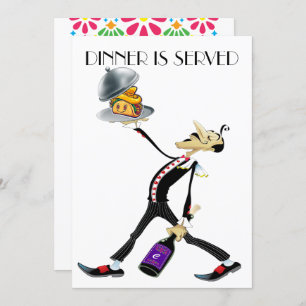 Einzigartiges Abendessen / Ansammlung Version 2 Ei Einladung