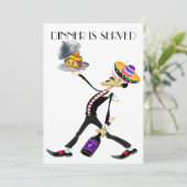 Einzigartiges Abendessen / Ansammlung Version 2 Ei Einladung (Stehend Vorderseite)