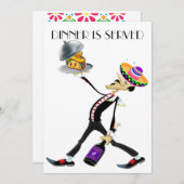 Einzigartiges Abendessen / Ansammlung Version 2 Ei Einladung (Vorne/Hinten)