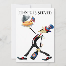 Einzigartiges Abendessen / Ansammlung Version 3 Ei Einladung