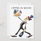 Einzigartiges Abendessen / Ansammlung Version 3 Ei Einladung (Vorderseite)