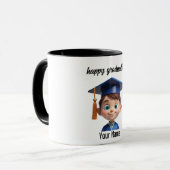 Einzigartiges Abschluss-Geschenk Tasse (Vorderseite Links)