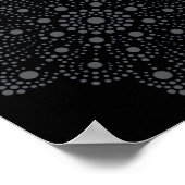 Einzigartiges Abstrakt Art Mandala Template Poster (Ecke)