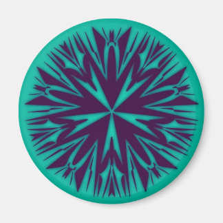 Einzigartiges Abstrakt Art Round Magnet