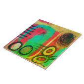 Einzigartiges abstraktes Acrylgemälde Fliese (Seite)
