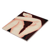 Einzigartiges Abstraktes digitales Portrait einer  Fliese (Seite)