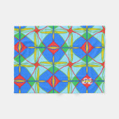 Einzigartiges abstraktes Fleece-Decke Muster Fleecedecke (Vorderseite (Horizontal))