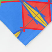 Einzigartiges abstraktes Fleece-Decke Muster Fleecedecke (Ecke)